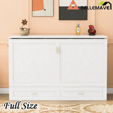 Bellemave® Murphy Bed Wall Bed with Drawer and A Set of Sockets & USB Ports, Pulley Structure Design - Bellemave